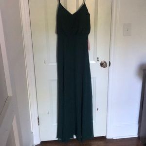 Burst Grey bridesmaid dress